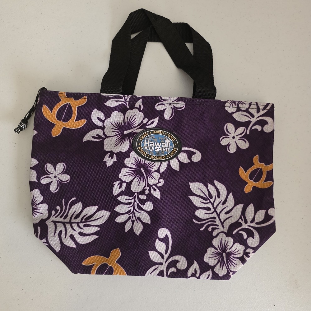 Hawaiian Tote Hawaii‎ Spirit Multicolor  Print Bag Handbag Purse Travel NWOT